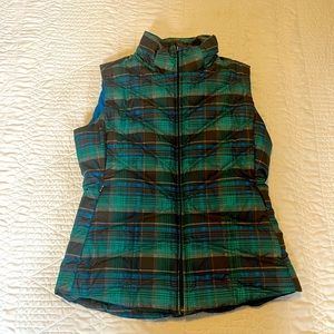 Patagonia Goose Down plaid puffer vest